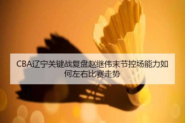 CBA辽宁关键战复盘赵继伟末节控场能力如何左右比赛走势