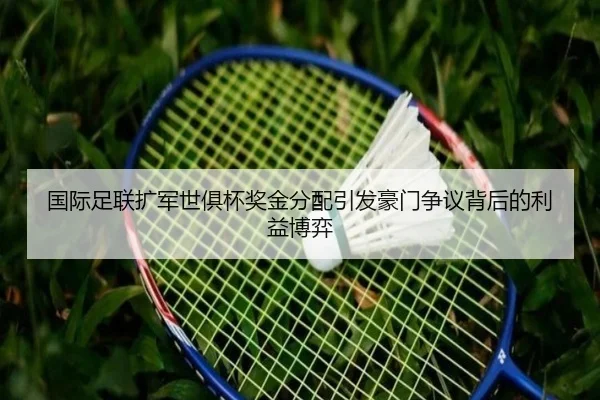国际足联扩军世俱杯奖金分配引发豪门争议背后的利益博弈