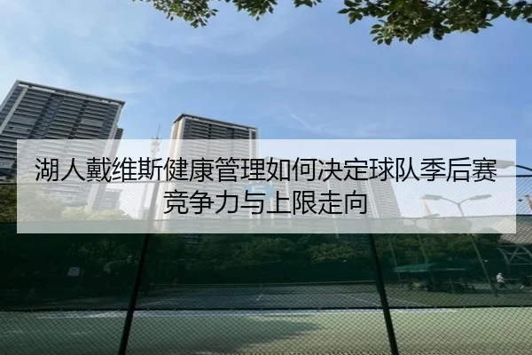 湖人戴维斯健康管理如何决定球队季后赛竞争力与上限走向